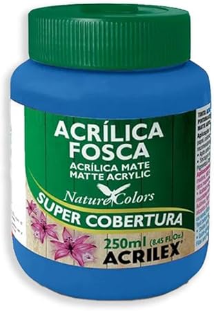 Tinta acrilica azul para pintura artesanato