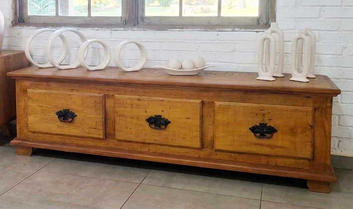 Armario buffet madeira de lei rack