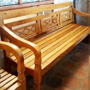 Banco com 3 lugares de madeira de demolição de Minas Gerais