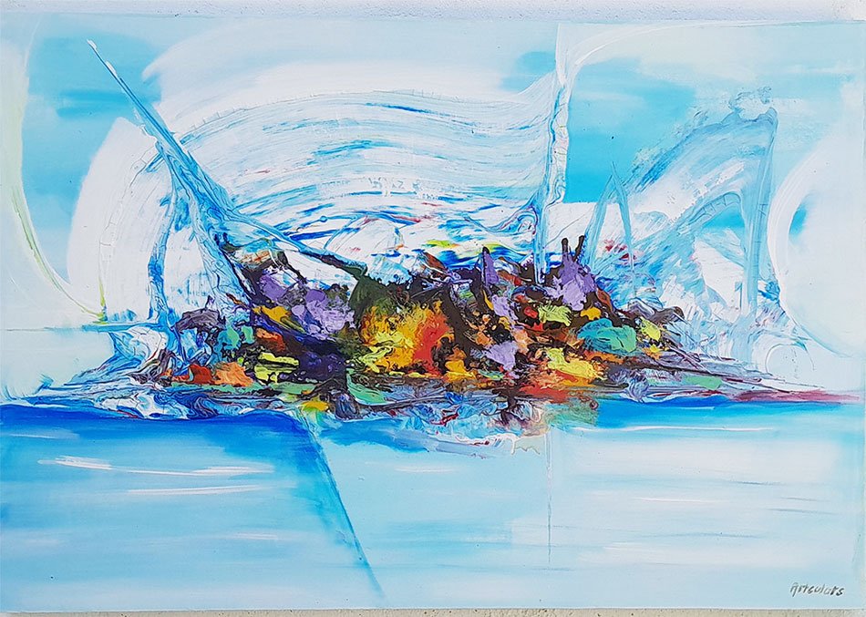 Quadro Decorativo Abstrato Para Sala ou Escritório 120x80