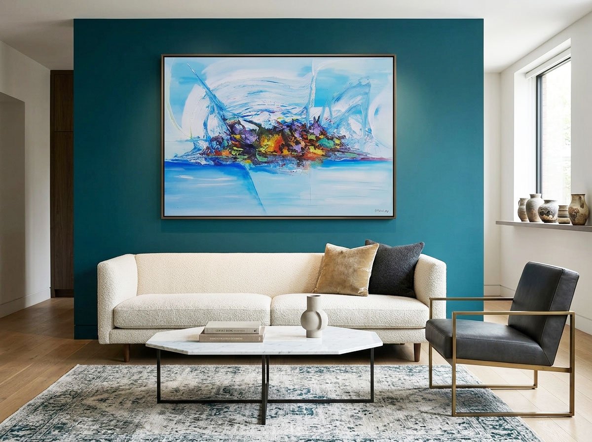 Quadro Decorativo Abstrato Para Sala ou Escritório 120x80