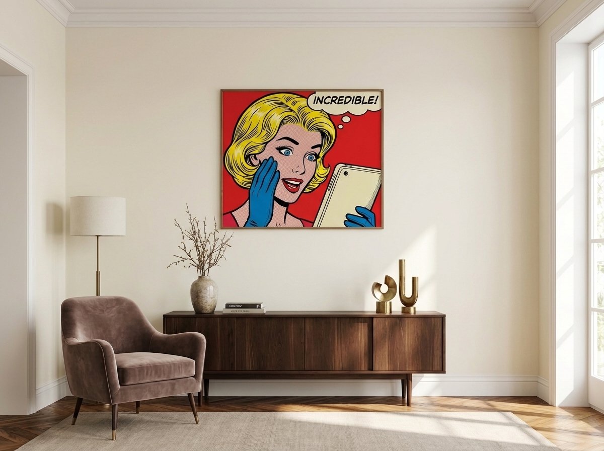 Quadro Retrô Canvas Para Decorar Sala ou Escritório 100×100