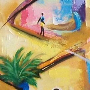 Quadro Original Casario 100 x 0,30 Para Sala ou Escritório