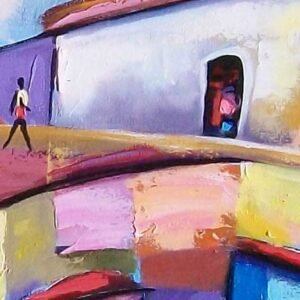 Quadro Original Casario 100 x 0,30 Para Sala ou Escritório