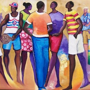 Quadro Original Gente 2,00 x 0,70 Para Sala ou Escritório