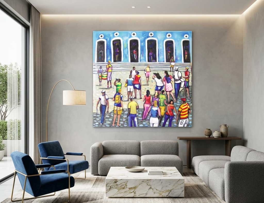 Quadro original Pelô 0,80 x 0,80 Para Sala ou Escritório