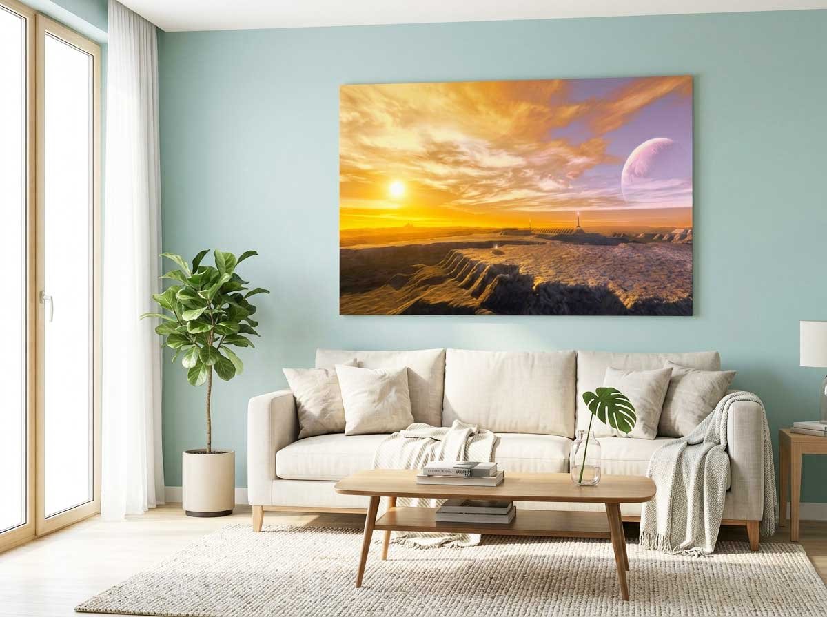 Quadro Retrô Canvas Para Decorar Sala ou Escritório 130×0,70