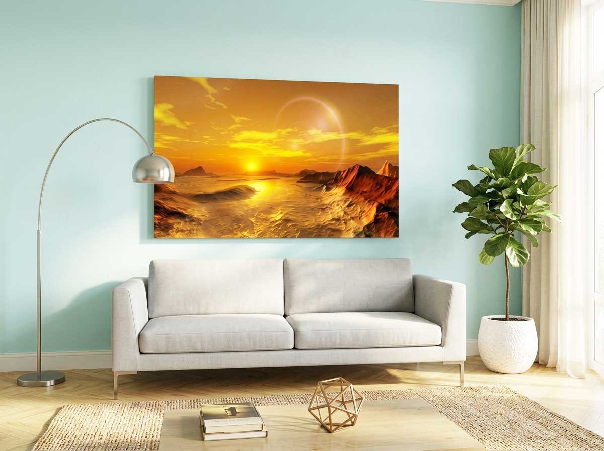 Quadro Retrô Canvas Para Decorar Sala ou Escritório 130×0,70